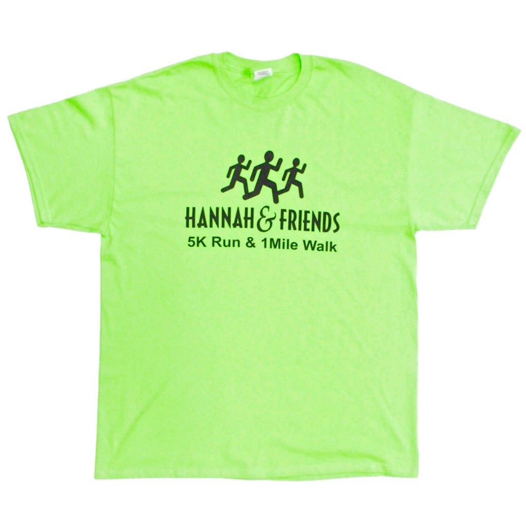 Aanvulling haag Denemarken 5K Run and Fun Walk Shirt - Lime Green - Hannah and Friends